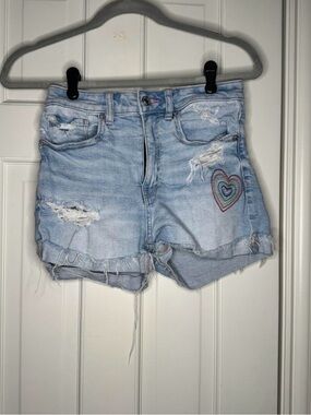 American Eagle Denim Shorts with Pride Embriodery - Women's